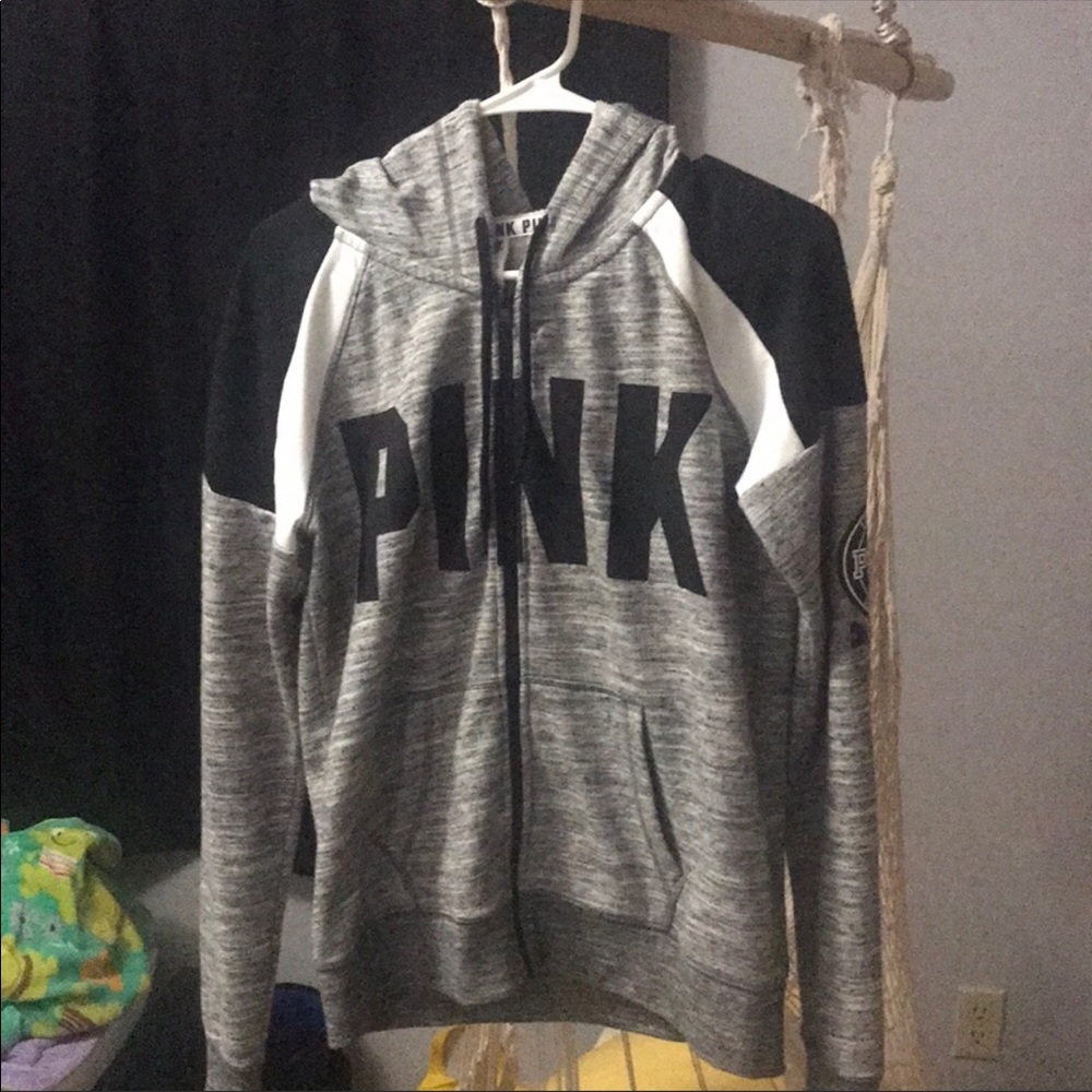 VS PINK FULL ZIP HOODIE